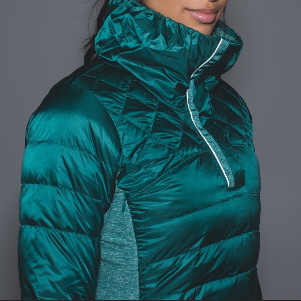 Lululemon Women's Teal Quilted puffer pullover Jacket
